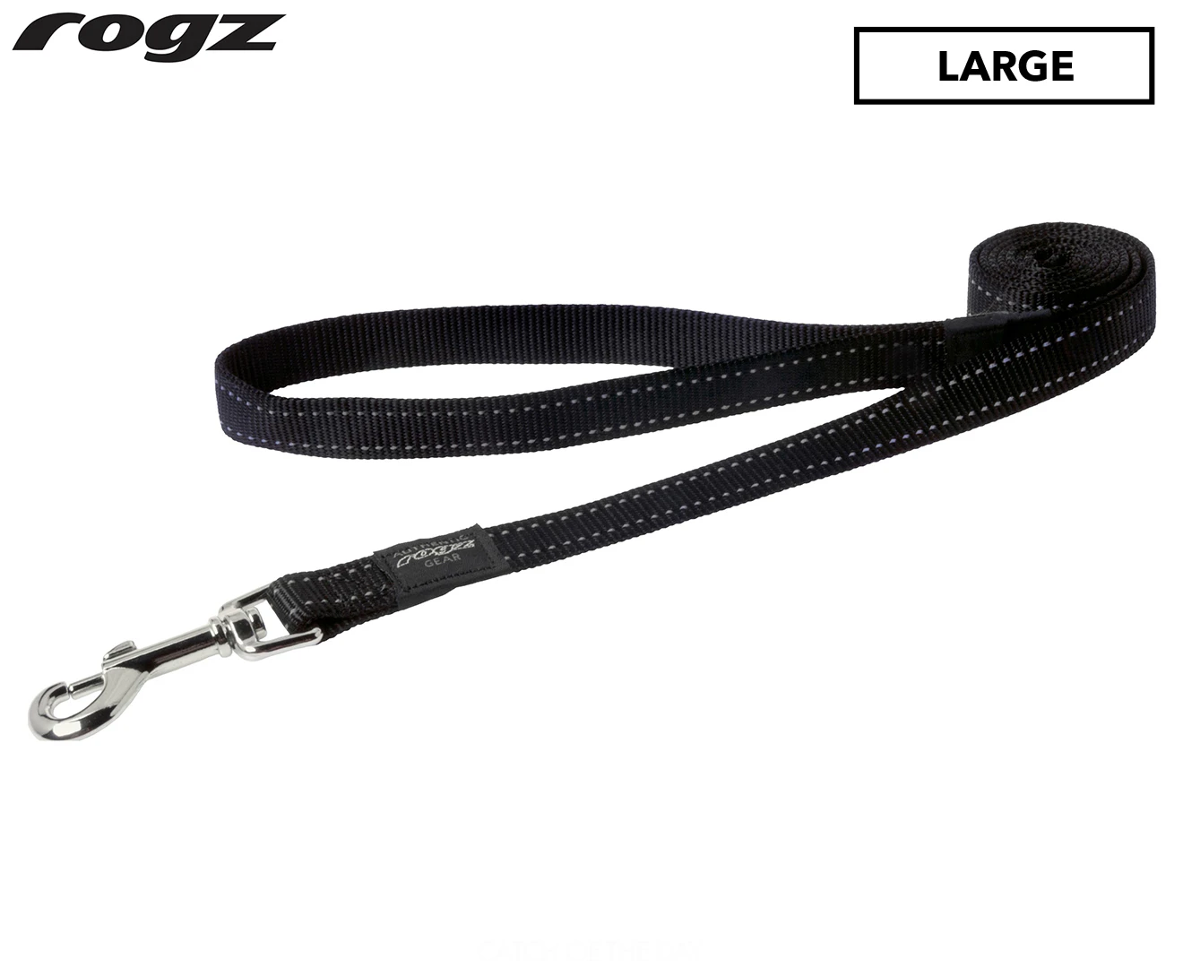 Rogz Utility Fanbelt Large Dog Lead - Black