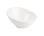 Lumina Fine China Oval Sloping Bowls Contemporary Stackable Soup Bowls - Pack Quantity: 6 - 148Mm