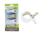 12PC Playette Baby Clips/Pegs Mount Frame for Cot/Toys/Stroller/Pram/Canopy WHT