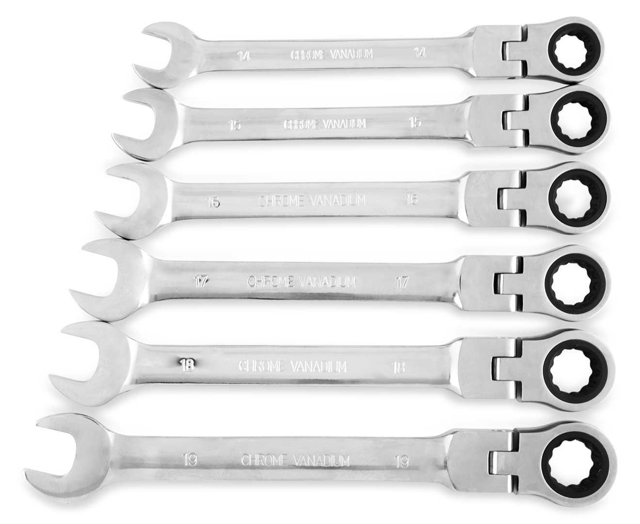 Greenlund 12-Piece Flexible Head Ratchet Spanner Set | Catch.co.nz