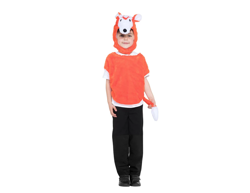 Bristol Novelty Childrens/Kids Fox Tabard Costume (Orange/White) - BN1051