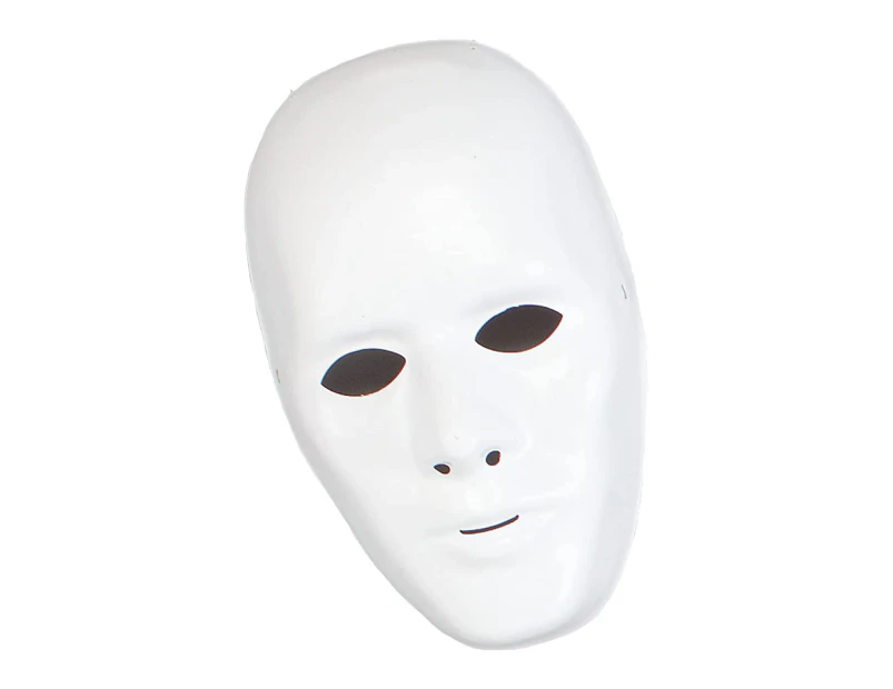 Bristol Novelty Robot Male Face Mask (White) - BN279