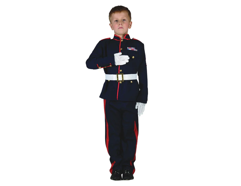 Bristol Novelty Childrens/Kids Ceremonial Soldier Costume (Navy/Red/White) - BN821