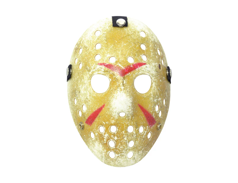 Bristol Novelty Unisex Painted Hockey Mask (Gold/White/Pink) - BN658