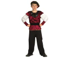 Bristol Novelty Childrens/Boys Renaissance Prince Costume (Red/Black/White) - BN668