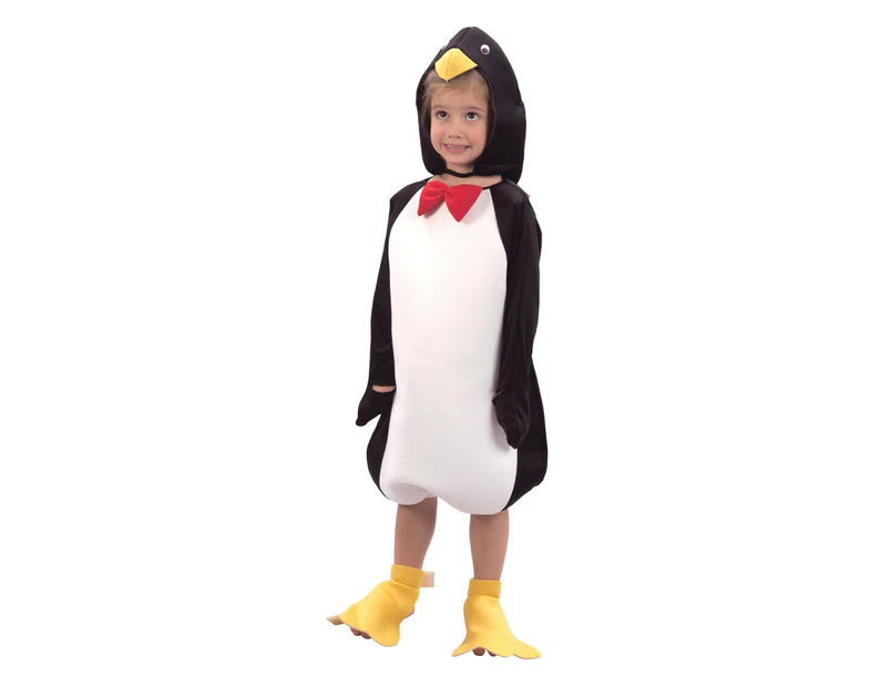 Bristol Novelty Childrens/Kids Comical Penguin Costume (Black/White/Yellow/Red) - BN880