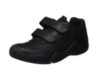 Geox Boys J Wader A Touch Fastening Leather Shoe (Black) - FS6492