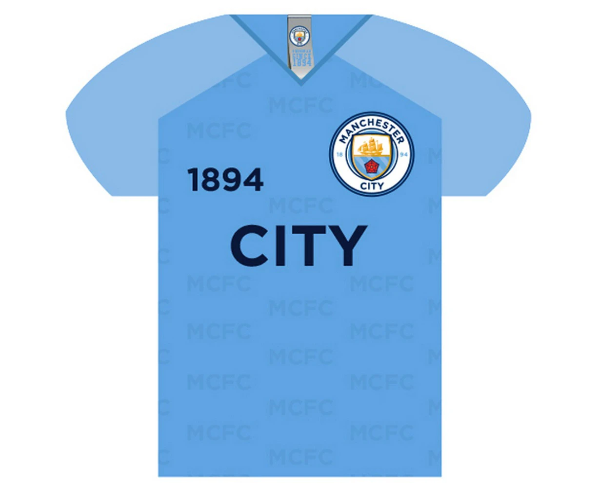 Manchester City FC Shirt Shaped Sign (Blue) - SG17369