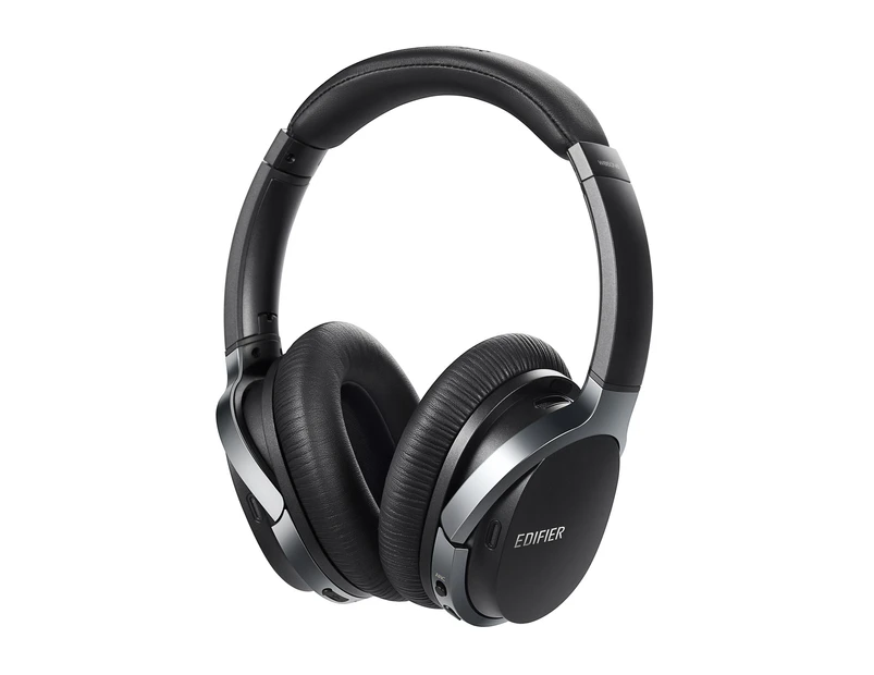 Edifier W860NB Active Noise Cancelling Over-Ear Bluetooth aptX Headphones with Smart Touch - Black