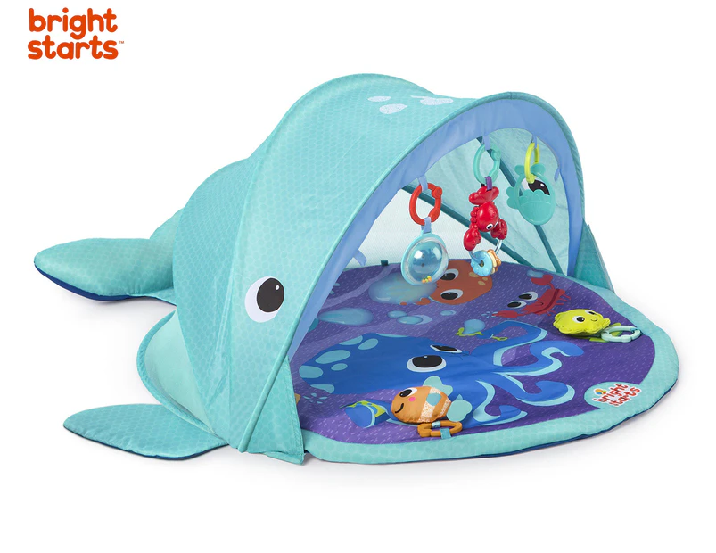 Bright Starts Baby Explore and Go Whale Activity Gym - Indoor Outdoor UV