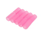 10pcs Large Self Grip Hair Rollers Pro Salon Hairdressing Curlers Multi Size Professional Hair Salon tool - Pink