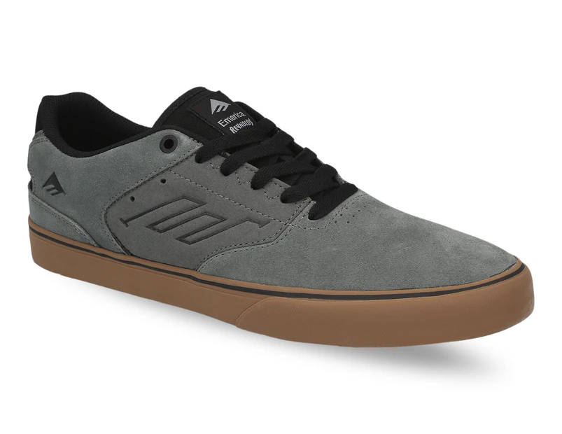 Emerica Men's The Reynolds Low Vulc Skate Shoes - Grey/Black/Gum