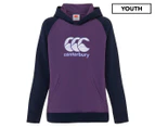 Canterbury Girls' CCC O/H Iconic Hoodie - Loganberry Purple