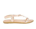 Gleam Vybe Womens Summer Strappy Sandals Spendless Shoes - Gold