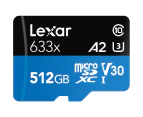 Lexar Micro SD 512GB 633x SDXC A1 V30 95MB/s Mobile Phone Tablet Memory Card