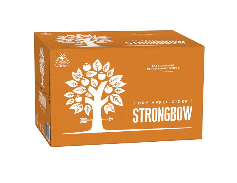Strongbow Crisp Apple Cider Case 24 x 355mL Bottles