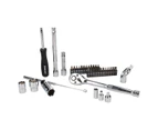 AB Tools 52pc 1/4" And 3/8" Drive Gear Lock Metric Socket and Accessory Set Bergen