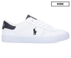 Polo Ralph Lauren Girls' Pierce Smooth Shoe - White/Navy