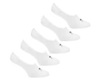 Slazenger Women Invisible 5 Pack Socks Ladies - White