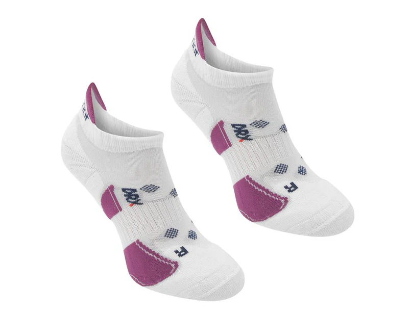 Karrimor Women 2 pack Running Socks Ladies - White/Berry