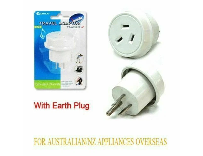 Travel Adapter for Australian and New Zealander Traveling to USA/Canada