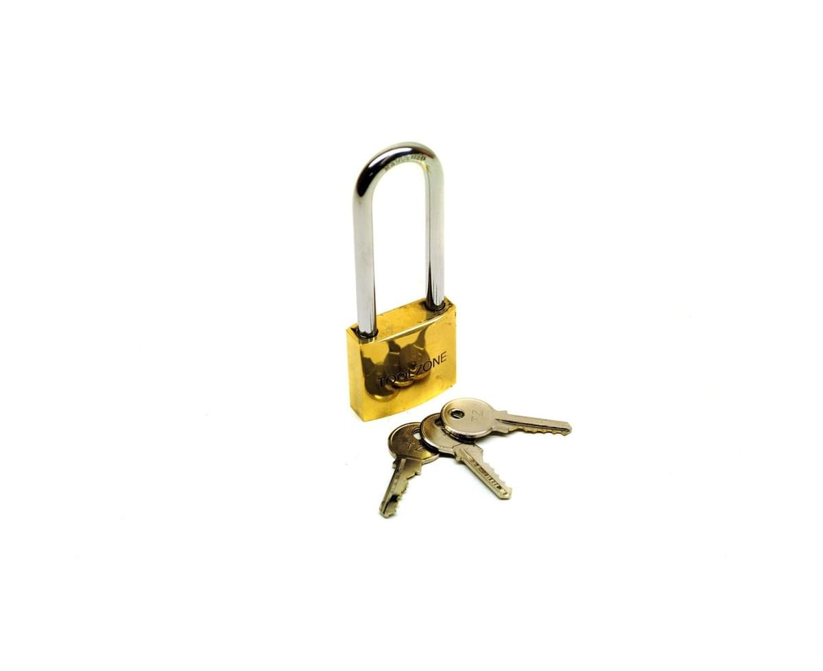 6 x 50mm Shackle Brass Padlock Lock Gate Door Shed AT089 Security 