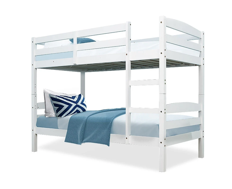 Kingston Slumber Bunk Bed Frame Single Wooden Kids Timber PIne Wood Loft Children Bedroom Furniture