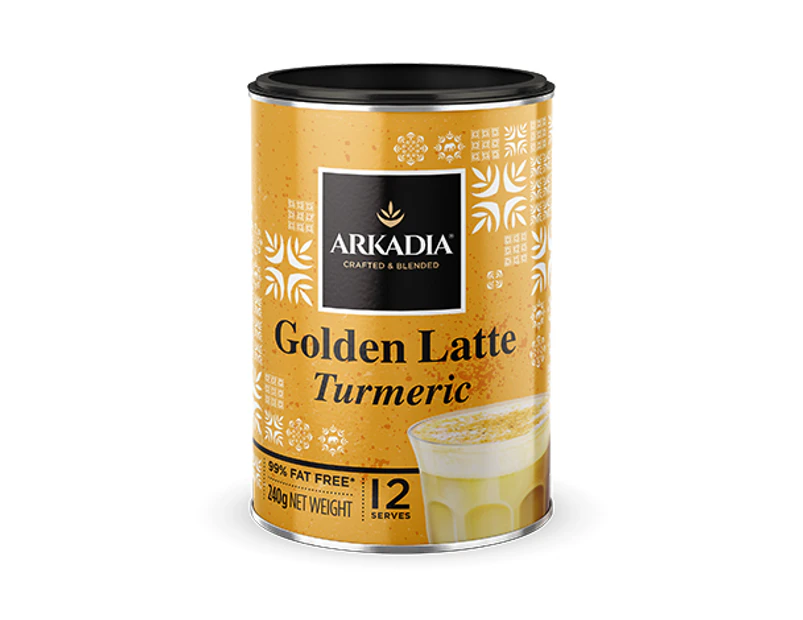 6 PACK Arkadia Golden Latte Turmeric 240g