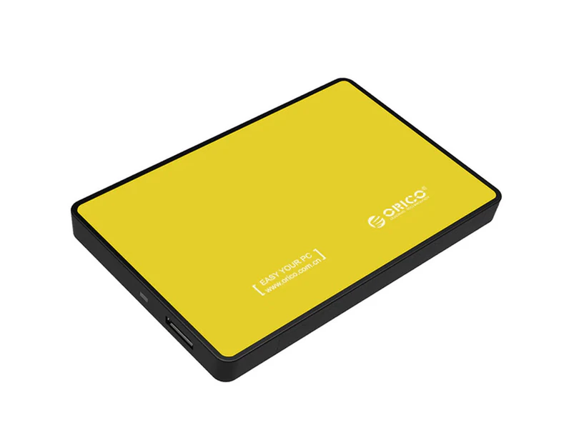 Orico External 2.5" USB 3.0 HDD/SATA/SSD Hard Disc Drive Case/Enclosure Yellow