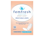 2 x Femfresh Silver Care Breathable Liners 36pk