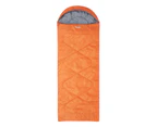 Mountain Warehouse Summit 250 Square Sleeping Bag Insulated Two Way Zip Camp Bed - Orange