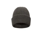 Mountain Warehouse Comfort Thinsulate Beanie w/ Knitted Effect and Double Lined - Dark Grey