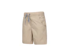Mountain Warehouse Waterfall Kids Pull On Shorts with Waistband - Beige
