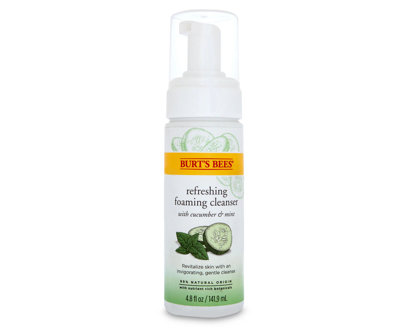 Burt's Bees Refreshing Foaming Cleanser w/ Cucumber & Mint 141.9mL