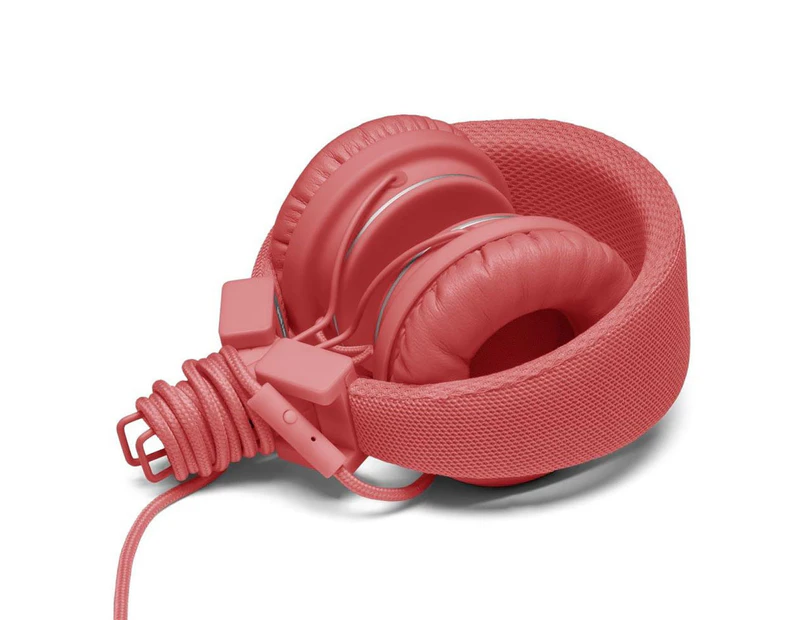 Urbanears Plattan Coral On Ear Headphones Headset Mic for IOS Apple/Android