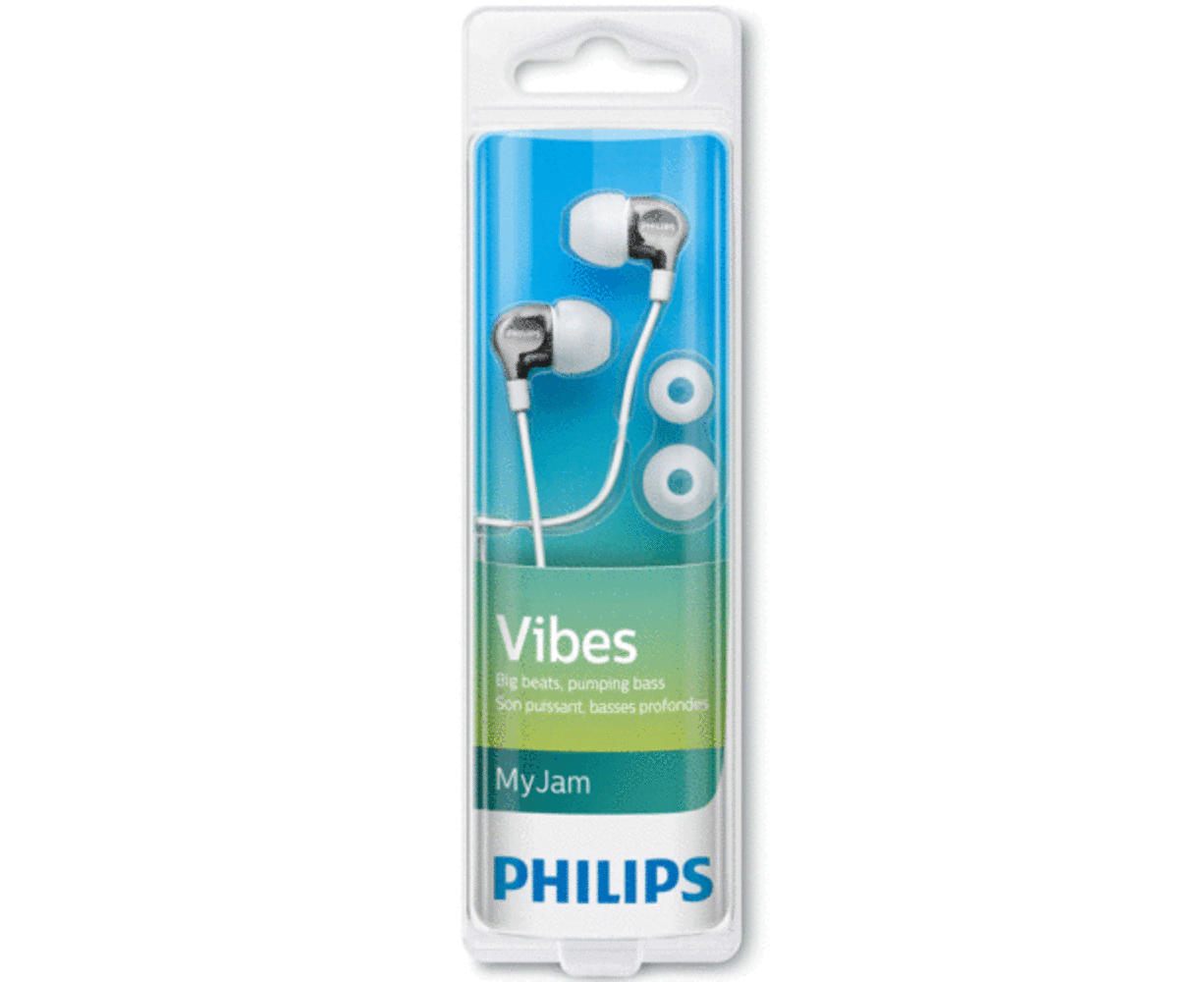 Philips SHE3700WT Earbuds Earphones headphones In Ear Plugs for Radio MP3 Mp4 CD