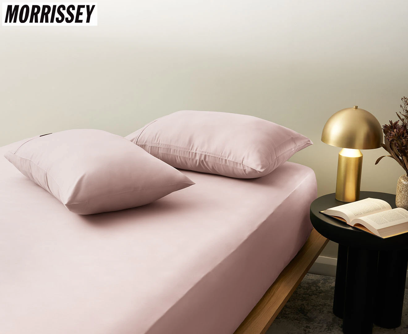 Morrissey Luxury 1200TC Sateen Pillowcase 2-Pack - Pink Dust