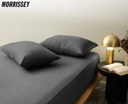 Morrissey Luxury 1200TC Cotton Rich Pillowcase 2-Pack - Coal