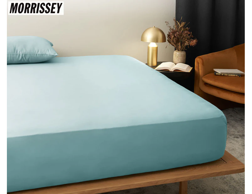 Morrissey Luxury 1200TC Cotton Rich Fitted Sheet - Seasalt