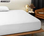 Morrissey Luxury 1200TC Cotton Rich Fitted Sheet - White