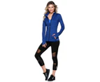 Lorna Jane Women's Endurance Active Zip Thru Jacket - Azure Blue Marl