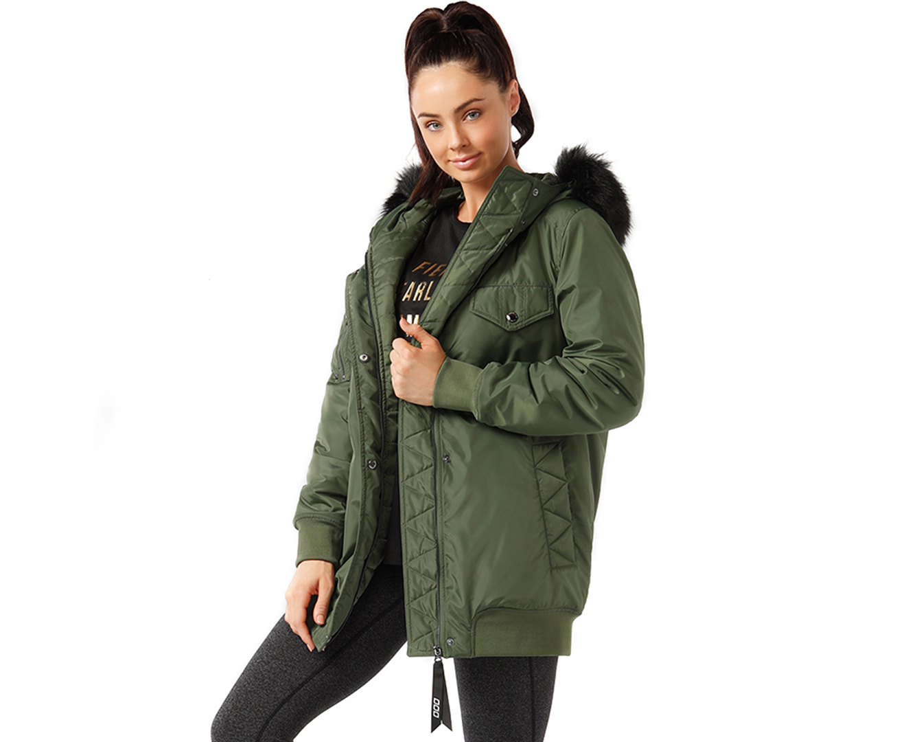 lorna jane tech puffa coat