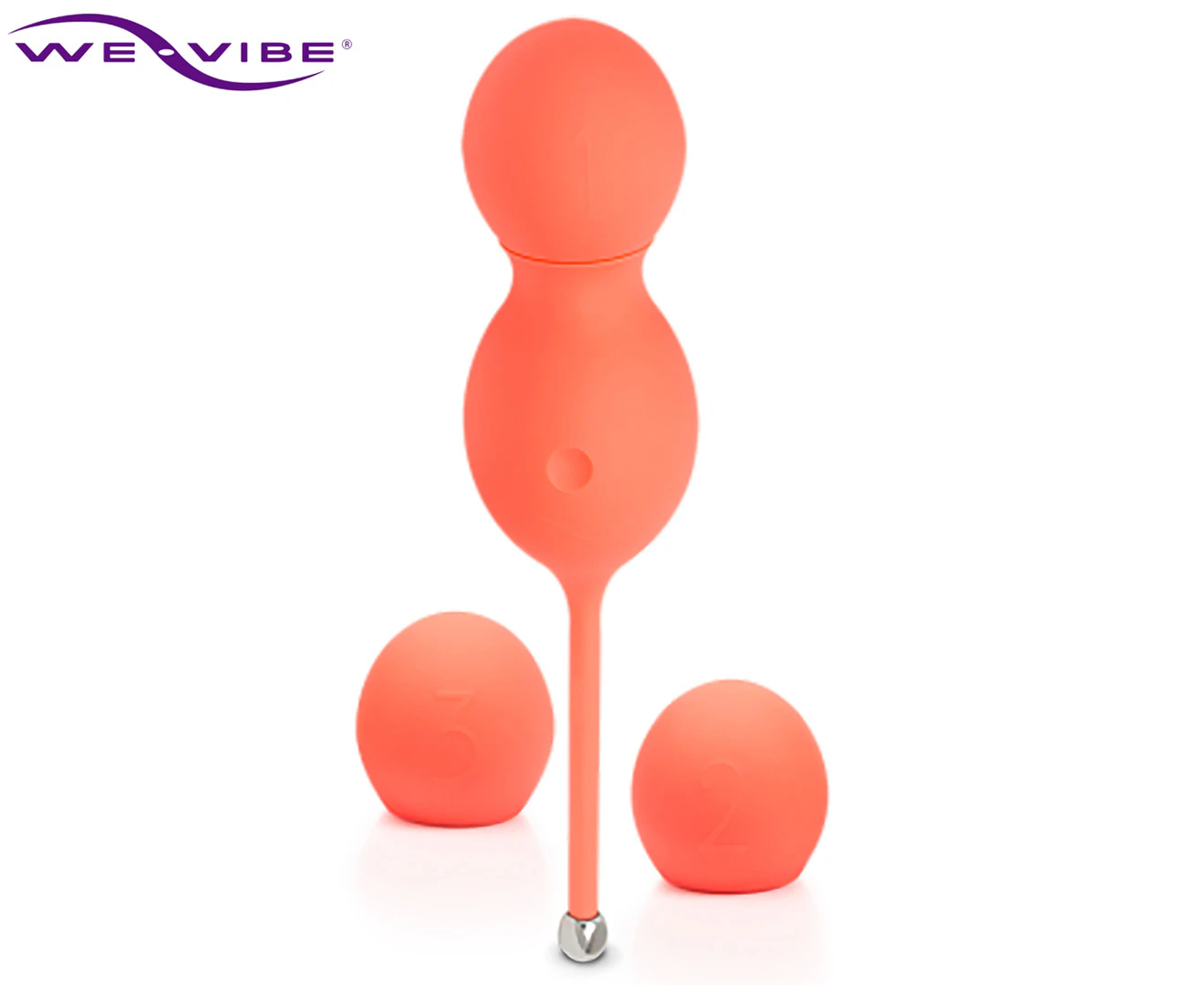 We-Vibe Bloom Vibrating Kegel Balls - Coral