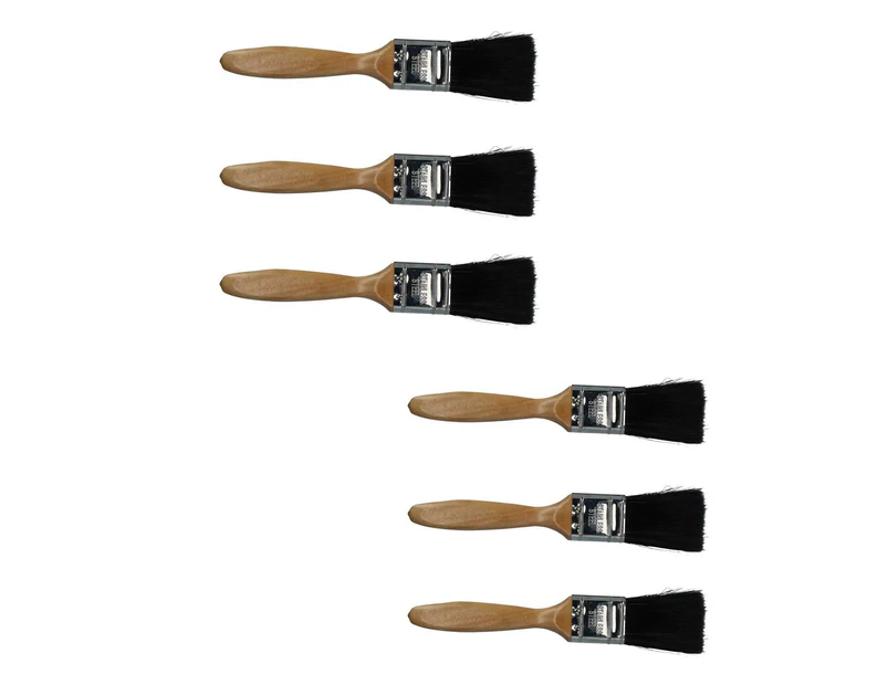 AB Tools 6pc 40mm 1.5" Paint Brush Painters Decorators Decorating With Wooden Handle