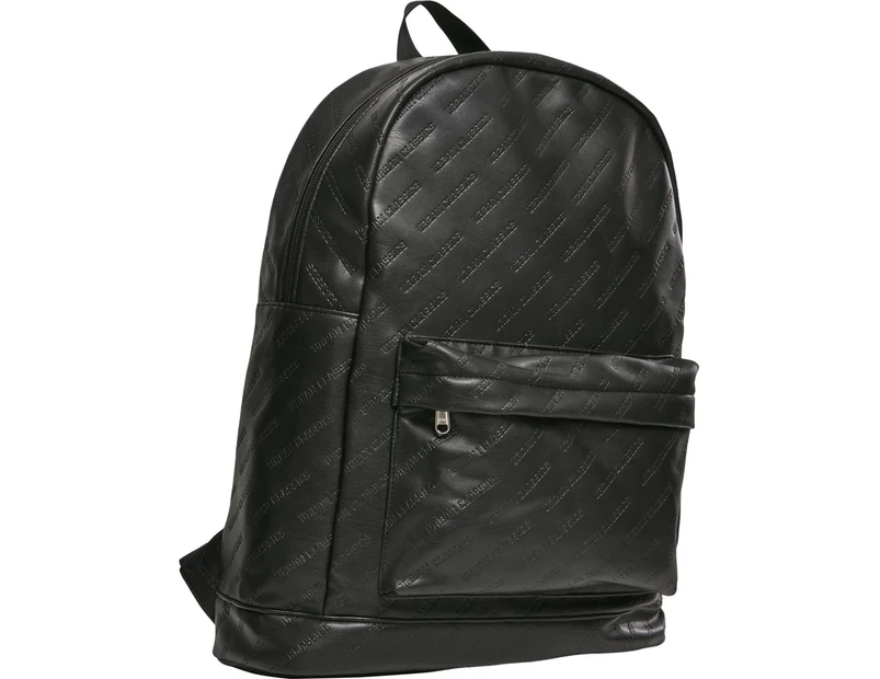 Urban Classics - Imitation Leather Backpack black - Black
