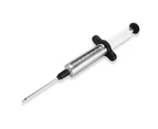 Premium BBQ Meat Marinade Injector with 2 Needles - SILVER AND BLACK