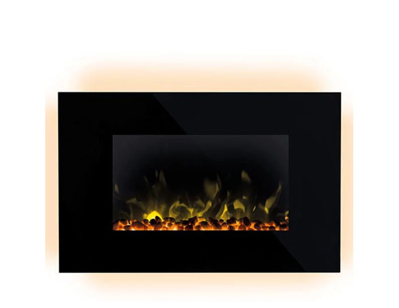 Dimplex 2000W Toluca Wall Electric Fireplace Heater w/Bluetooth Wireless Speaker