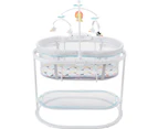 Baby Bassinet Infant Crib with Music Vibration and Lighting Projection Soothing Motion