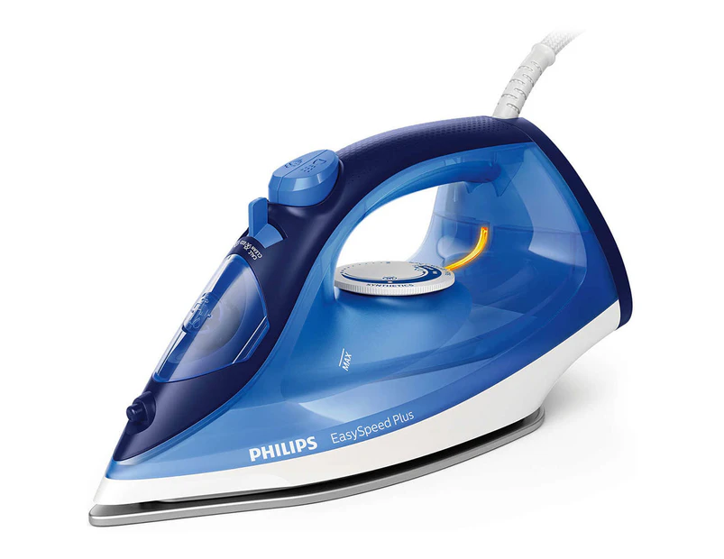 Philips EasySpeed Plus Steam Iron/Ironing Laundry Clothes w/Calc-Clean Slider