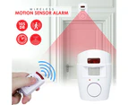 Wireless Infrared Motion Sensor Alarm Home Security Safety Protection w/ Remote